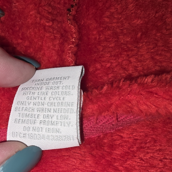 Disney  Mickey Mouse Red 100% Polyester Soft Fleece Full Zip hoodie Kids 3-5 - Picture 6 of 6